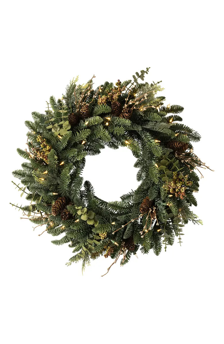 Balsam Hill Mountain Meadow Artificial LED Light Wreath | Nordstrom | Nordstrom