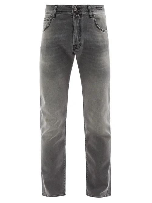 Jacob Cohën - Nick Power Stretch Slim-leg Jeans - Mens - Grey | Matches (US)