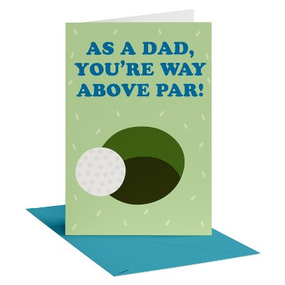 Father's Day Card for Golf Dad, Way Above Par, Includes Envelope | Target