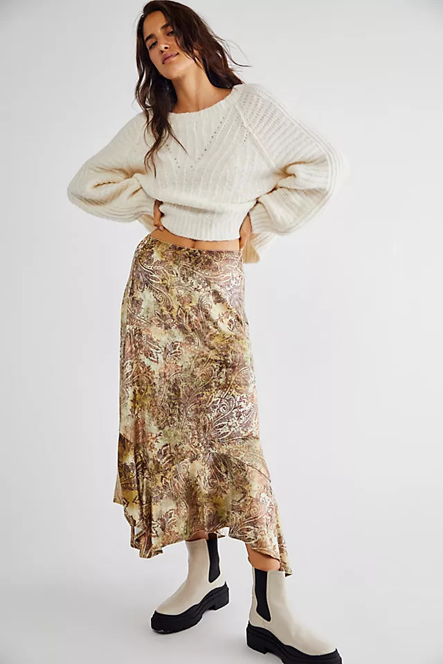 Easy Breezy Velvet Skirt | Free People (Global - UK&FR Excluded)