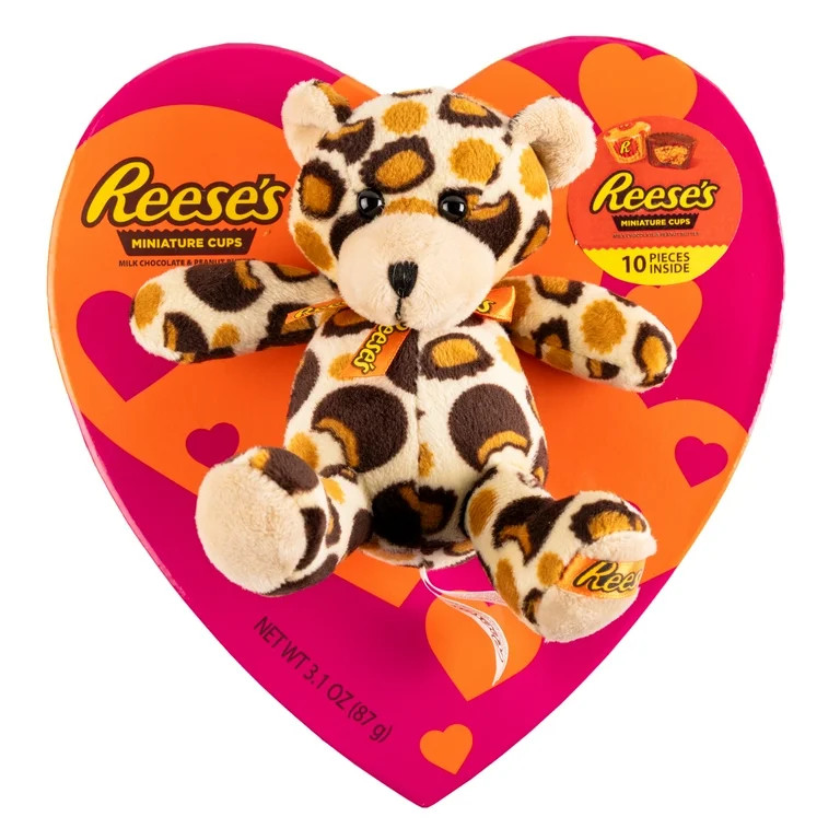 Reese’s Heart Box with Plush and 10 pieces of Chocolate | Walmart (US)
