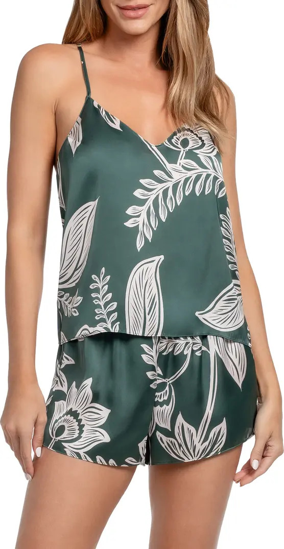 Print Satin Camisole & Tap Pajamas | Nordstrom
