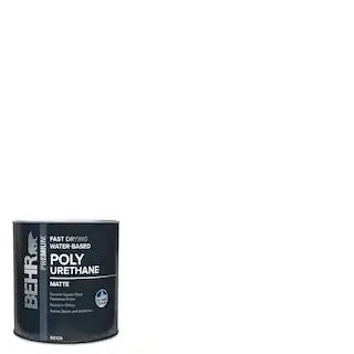 BEHR 1 qt. Matte Clear Water-Based Interior Fast Drying Polyurethane B810604 - The Home Depot | The Home Depot