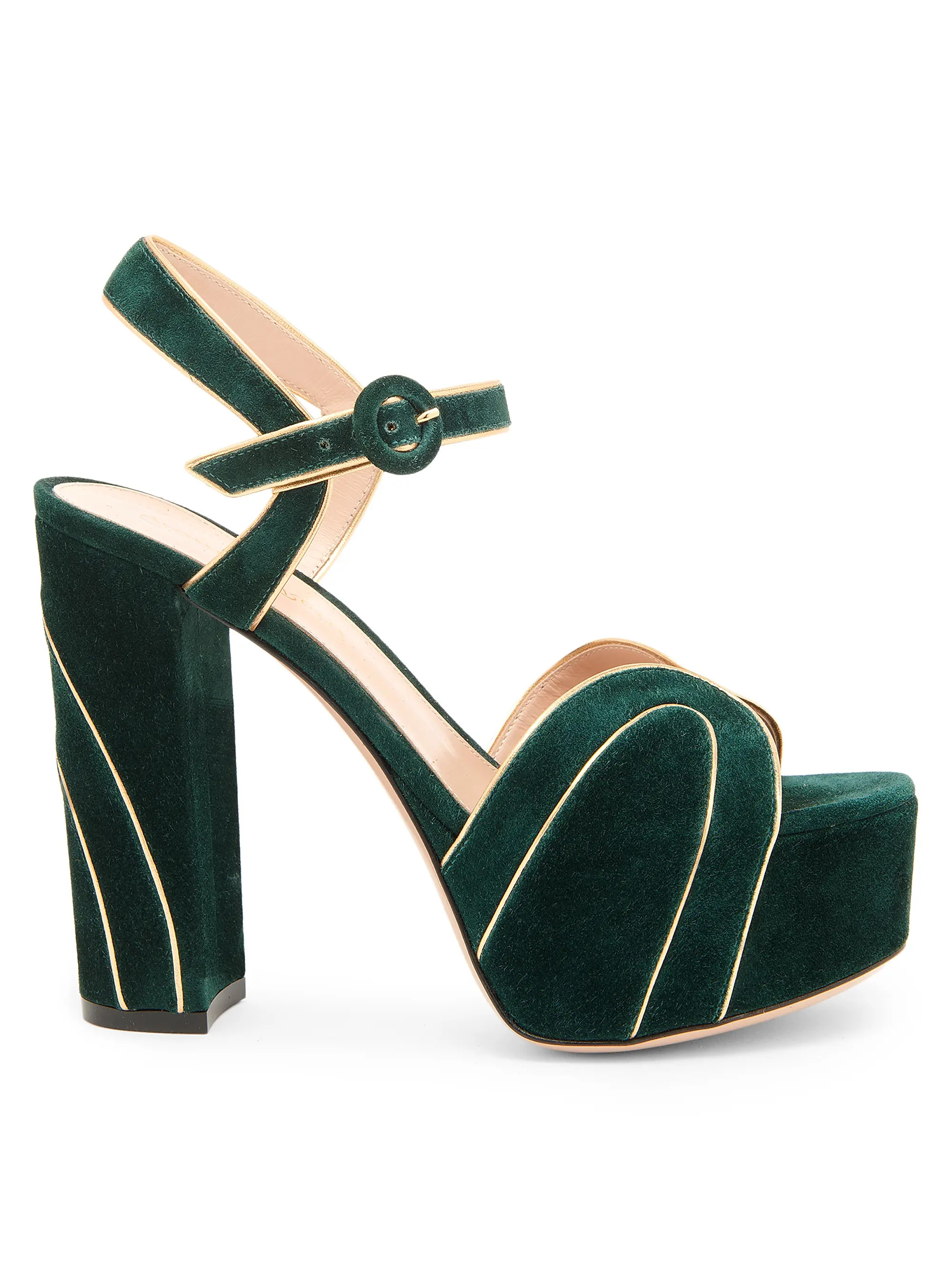 Gianvito Rossi 120MM Suede Platform Sandals | Saks Fifth Avenue | Saks Fifth Avenue