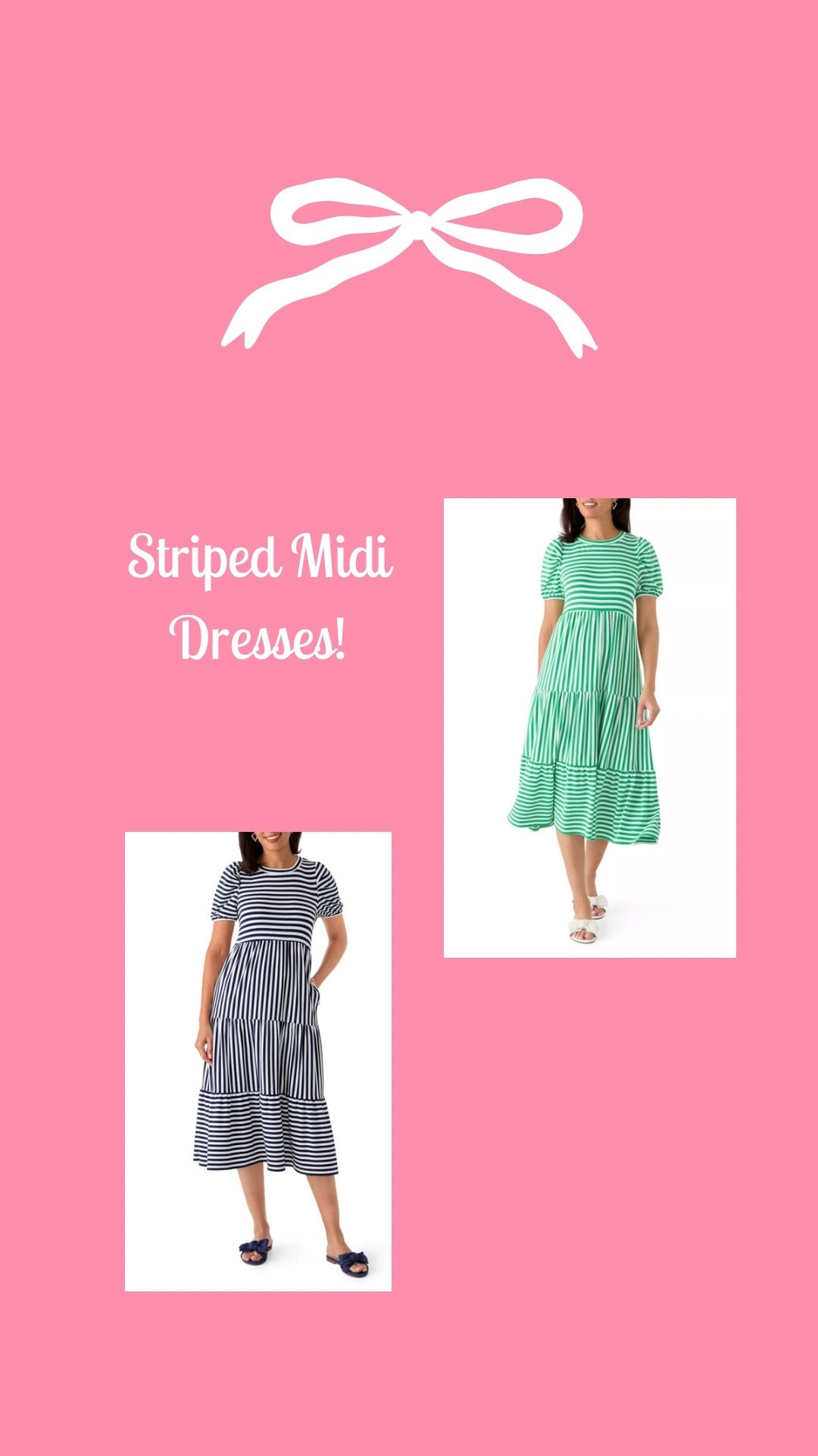 Striped midi dresses - adorable for Spring and Easter!

Spring dresses • dresses for spring • dress for Easter • dress for spring • easter dress • easter dresses 

#LTKSeasonal #LTKPetite #LTKMidsize