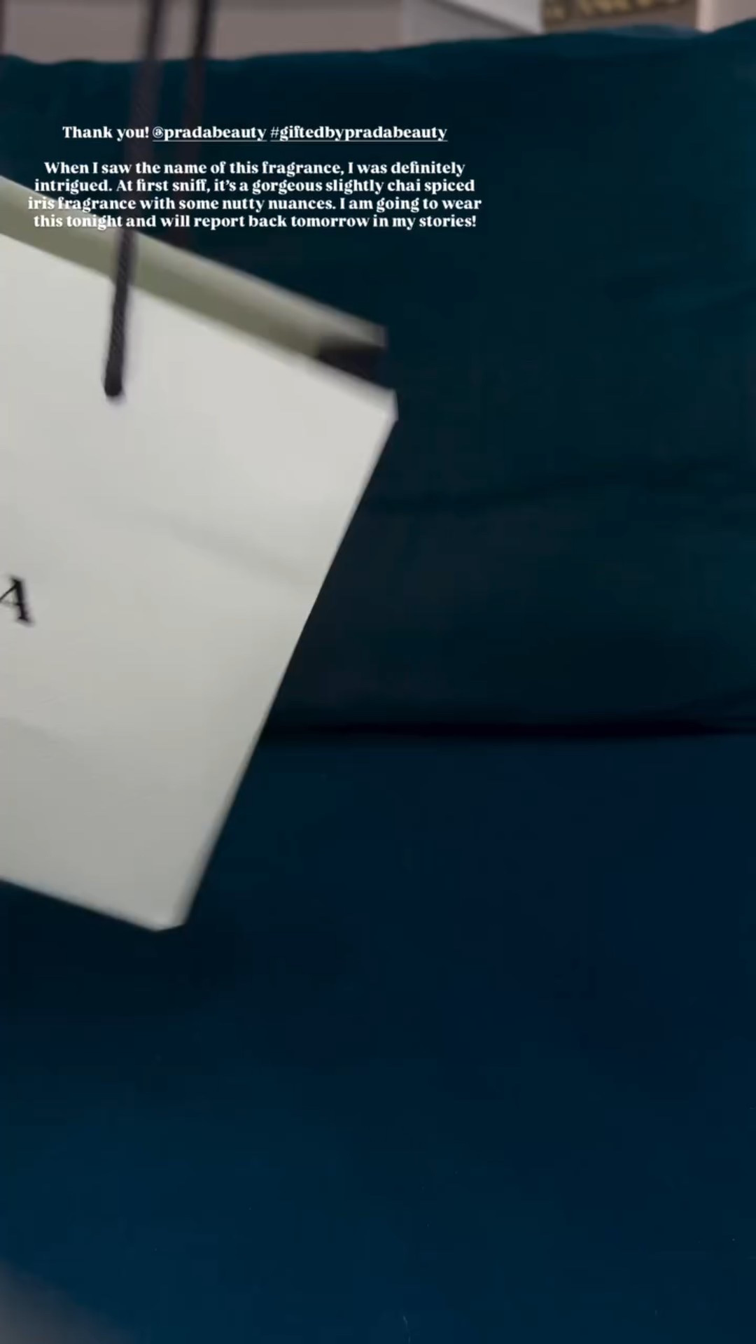 Thank you! @pradabeauty #giftedbypradabeauty 

When I saw the name of this fragrance, I was definitely intrigued. At first sniff, it’s a gorgeous slightly chai spiced iris fragrance with some nutty nuances. I am going to wear this tonight and will report back tomorrow in my stories!