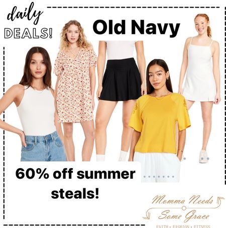 60% off select Old Navy summer steals! There are some really great pieces in this sale!! 

#LTKSeasonal #LTKSaleAlert #LTKFindsUnder50