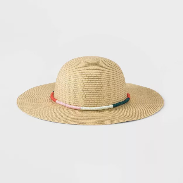 Girls' Straw Floppy Hat - art class™ Tan | Target