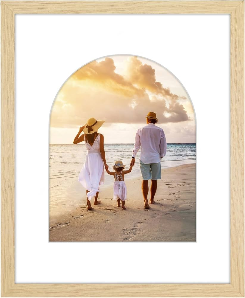 Americanflat 16x20 Picture Frame with Arch-Shaped Mat - Use as 11x14 Frame with Mat or 16x20 Fram... | Amazon (US)