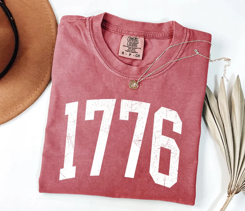 Retro USA 1776 Shirt, Womens USA Shirt, 4th of July Shirt, America Shirt, Patriotic Day Shirt, Wo... | Etsy (US)