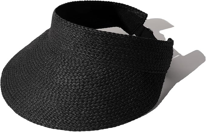 FURTALK Sun Visor Hats for Women Wide Brim Straw Visors Womens Foldable Beach Visors Summer Packa... | Amazon (US)