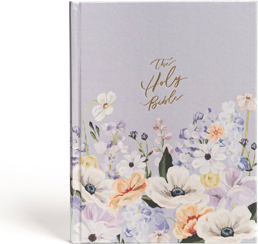 CSB Notetaking Bible, Large Print Hosanna Revival Edition, Lavender/Peach Cloth Over Board, Black... | Amazon (US)