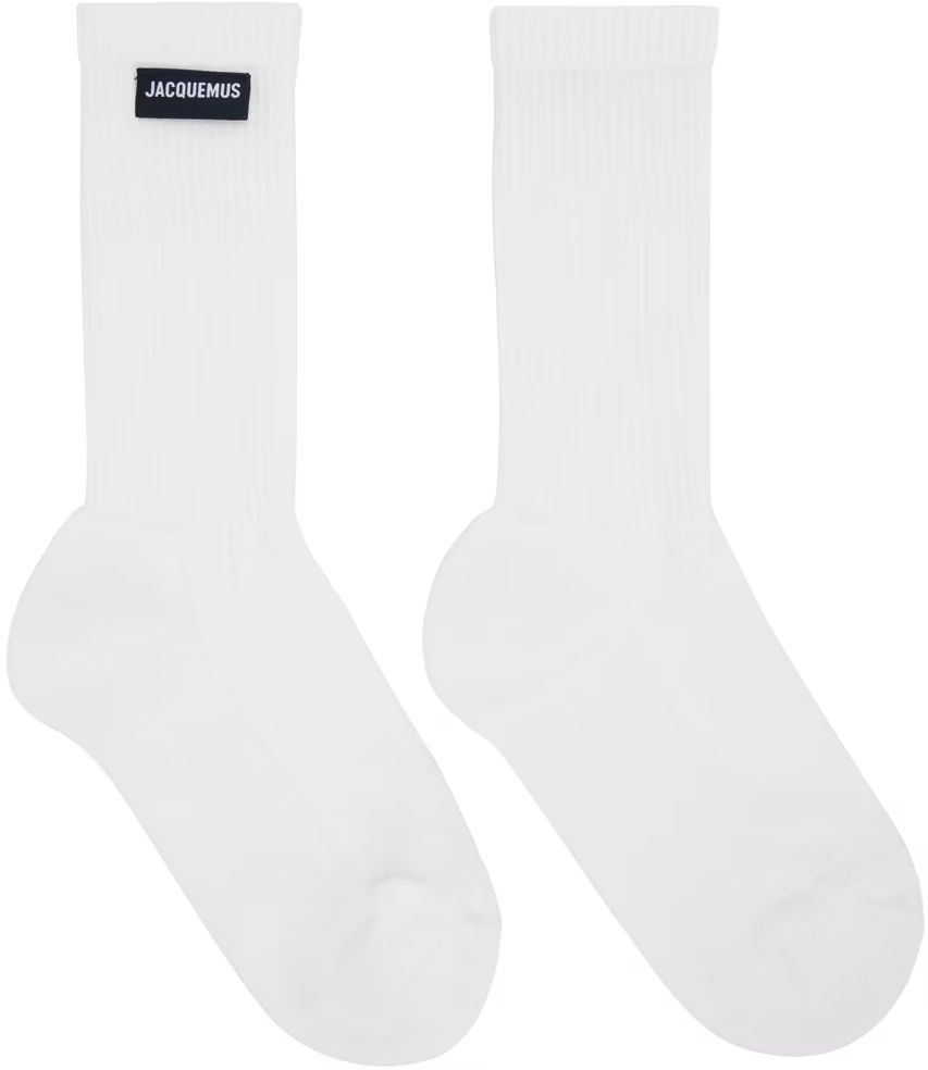White Le Papier 'Les Chaussettes À L'Envers' Socks | SSENSE