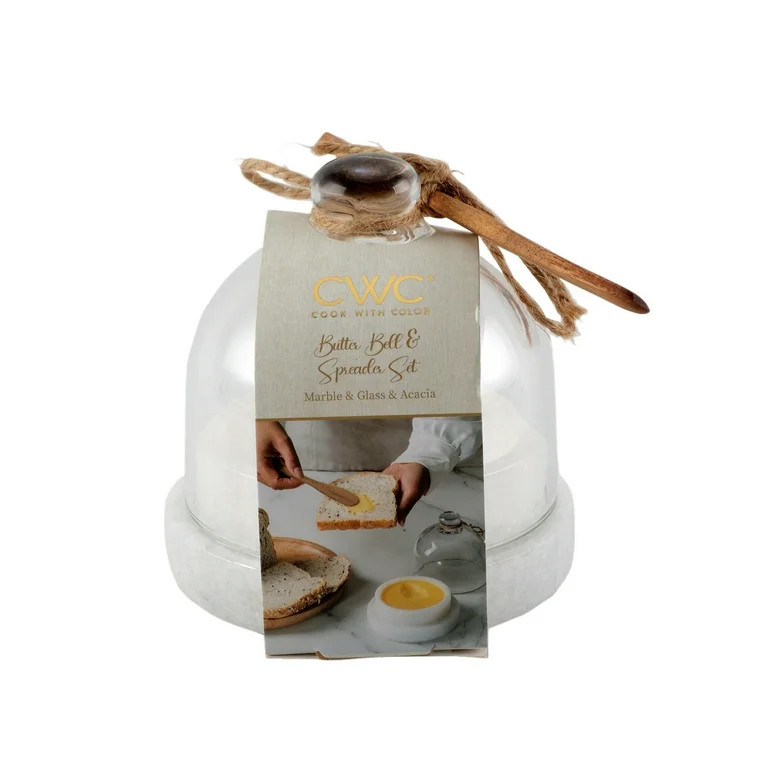 Cook with Color Butter Bell with Glass Lid – Keeps Butter Fresh, Spreadable, and Ready to Serve | Walmart (US)