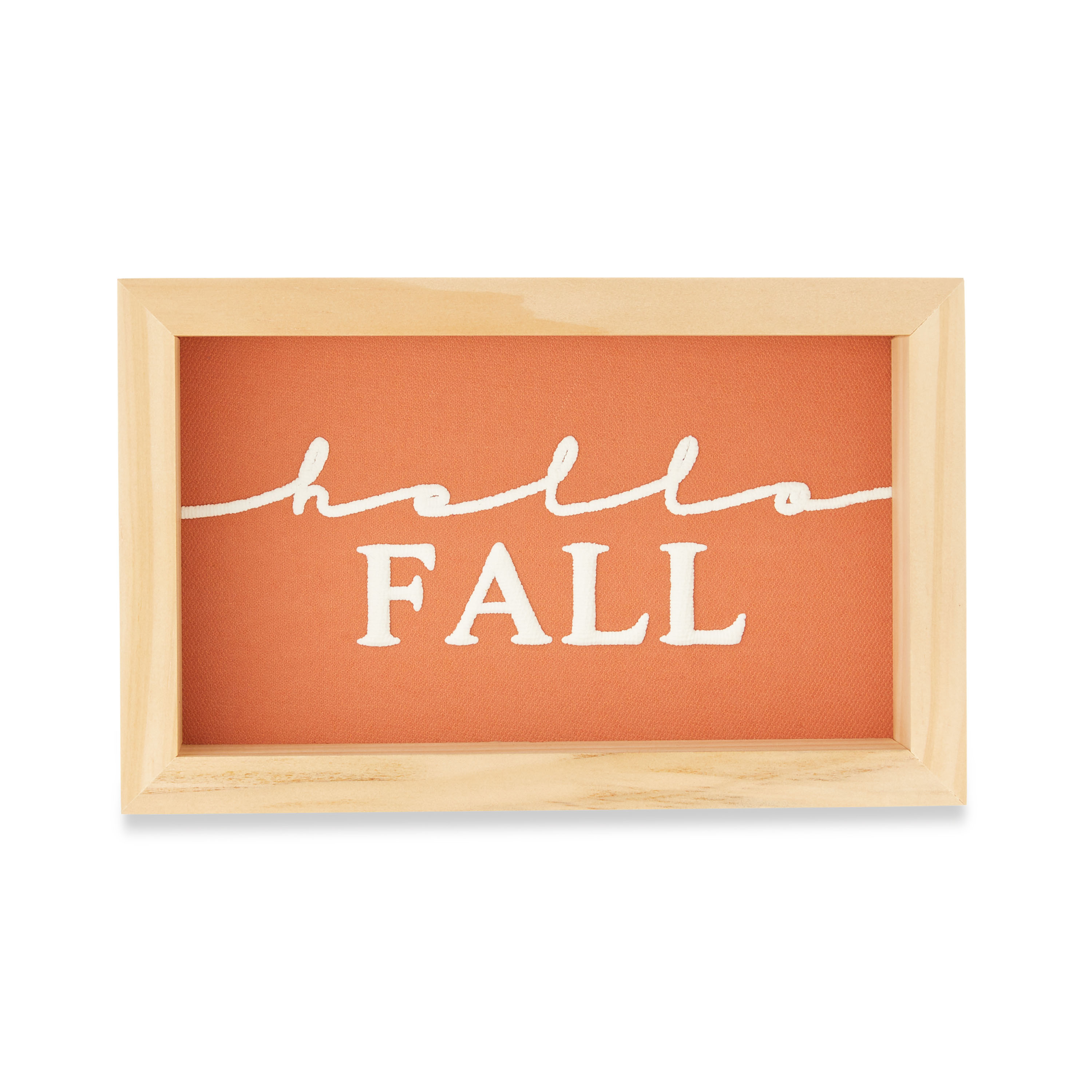 Harvest Framed Hello Fall Hanging Sign Decoration, 8" x 5", by Way To Celebrate | Walmart (US)