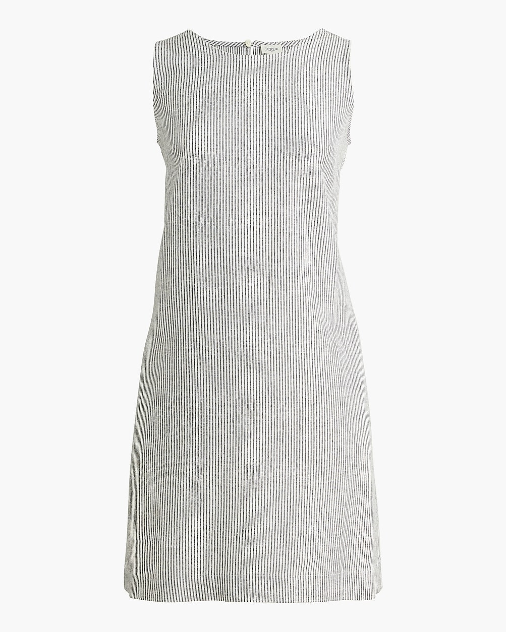 Striped linen-blend sleeveless mini dress | J.Crew Factory