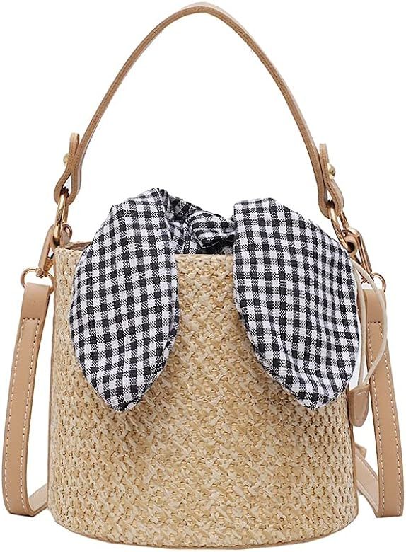 Women's handbag small bag straddle bag beach bag straw bag woven bag banquet Bag Beach Bag | Amazon (US)