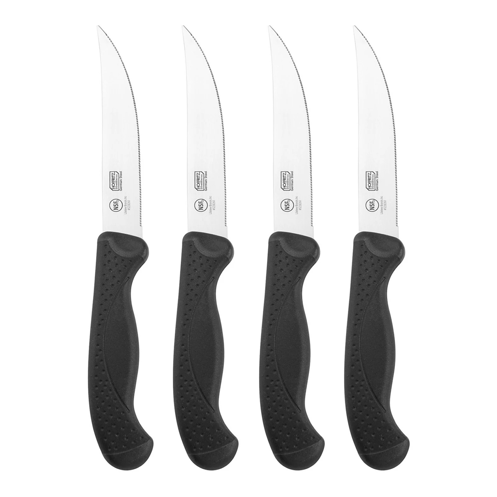 Hoffritz Commercial 4-pc. Steak Knife Set, Black | Kohl's