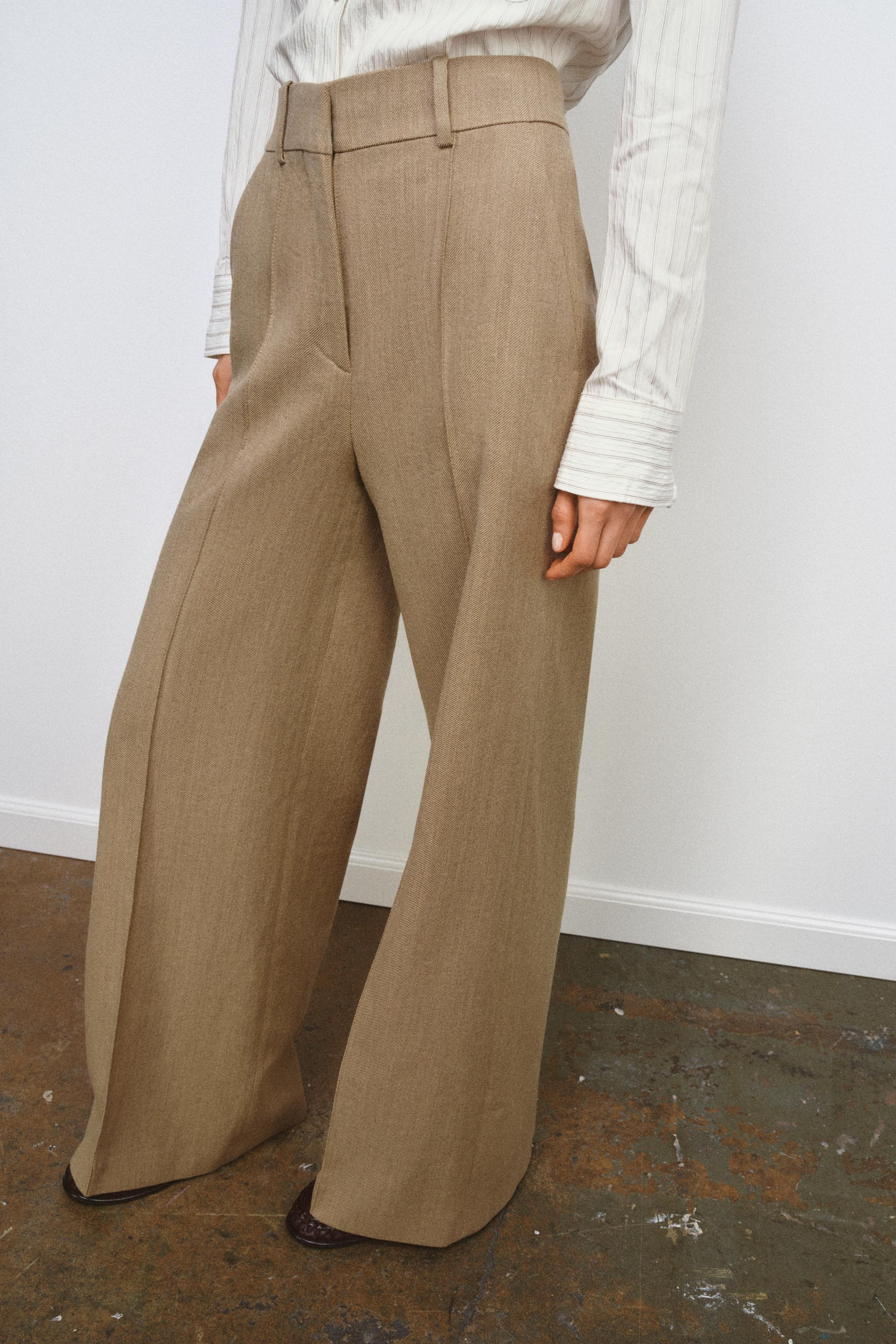 TROUSERS WITH WOOL SEAM DETAIL ZW COLLECTION | Zara UK