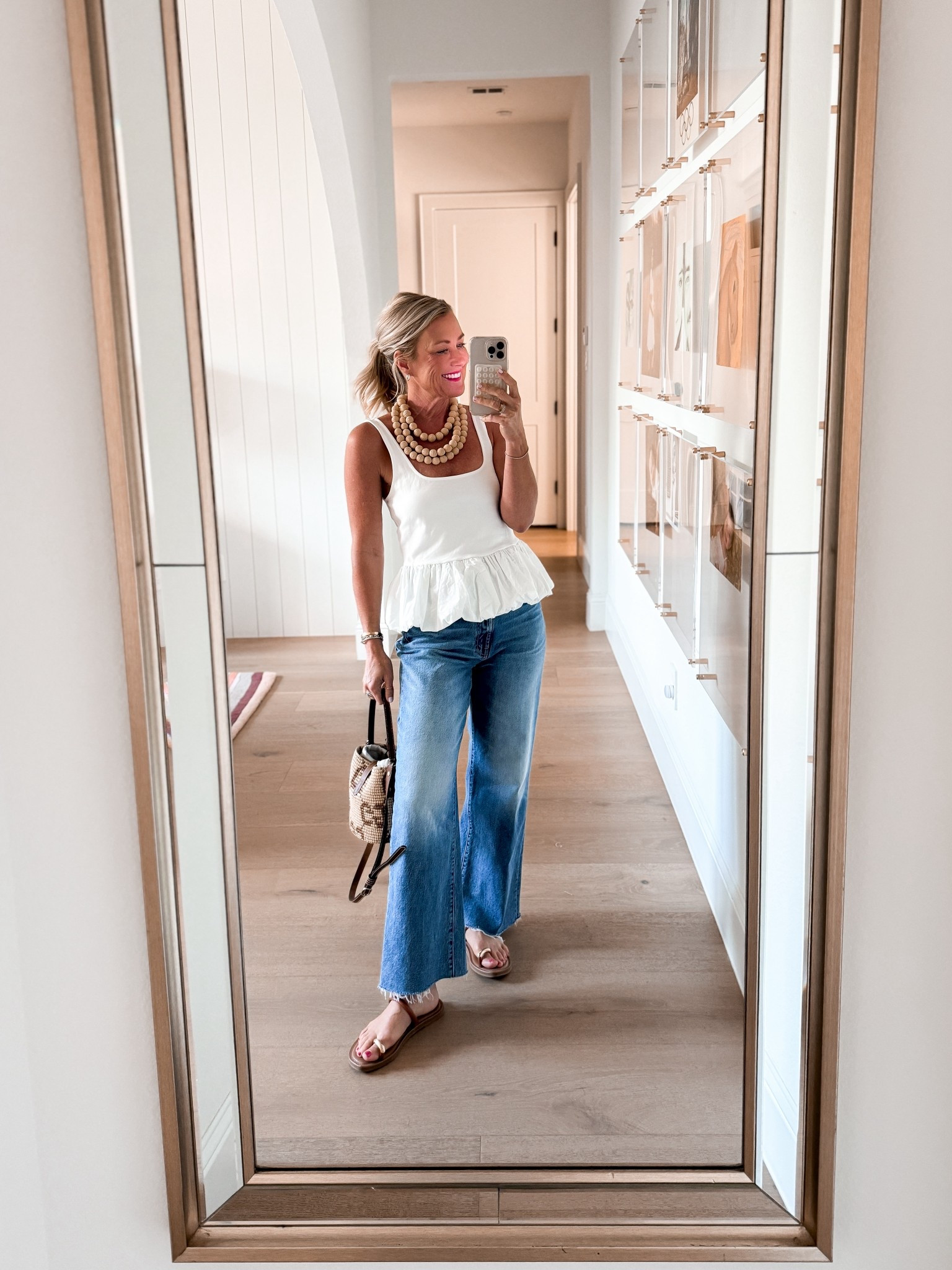 Girls night out! Love this little peplum top & statement necklace combo. 

I’m wearing a small, but would prefer xs  

#LTKOver40 #LTKFindsUnder50