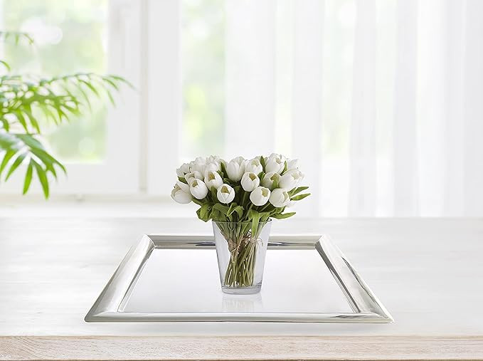 Godinger Stainless Steel Rectangular Tray, Multipurpose use for Vanity, Serving 11 x 16 | Amazon (US)