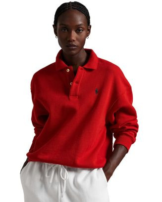 Ralph Lauren Lauren Ralph Lauren Polo-Collar Fleece Sweatshirt  | Bloomingdale's Sale All Sale & ... | Bloomingdale's (US)