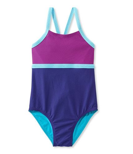 Girls Sun-and-Surf Reversible Swimsuit, One-Piece | L.L. Bean