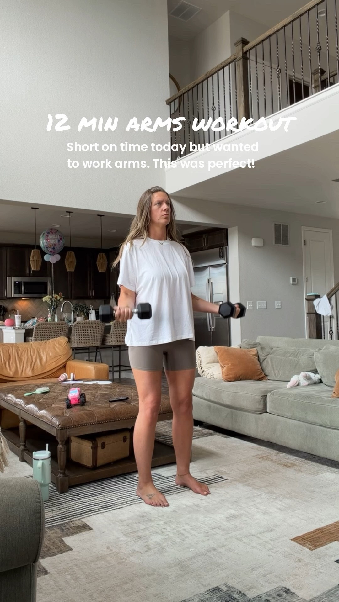 Large tee & bike shorts

#LTKmorningroutine #LTKActive #LTKTall
