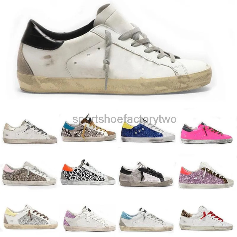 Sneakers Super Star Sneakers Metallic Casual Shoes Classic Do-old Dirty Shoe Snake Skin Heel Sued... | DHGate