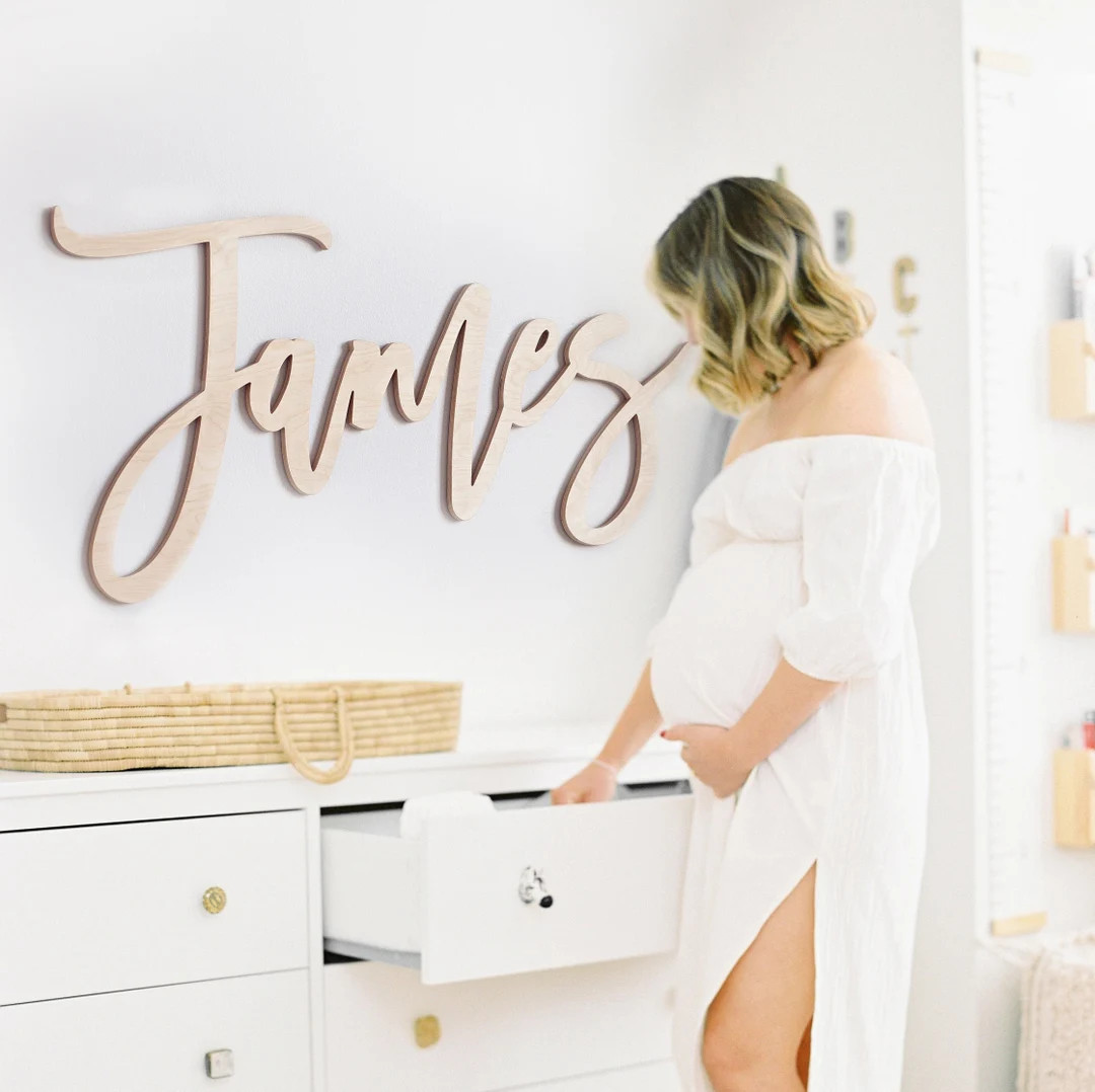 Wooden Name Sign Custom Name Sign Baby Shower Gift Custom Nursery Decor Name Wall Decor Sign for ... | Etsy (US)