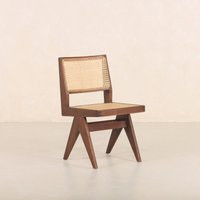 Chandigarh Capitol Cane Chair - Teak & Handwoven Rattan | Etsy (US)