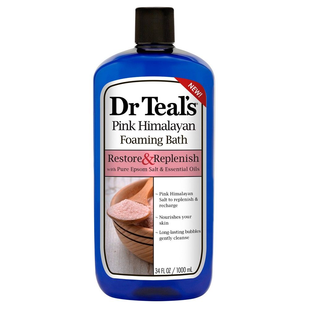 Dr Teal's Restore & Replenish Pink Himalayan Foaming Bubble Bath - 34 fl oz | Target