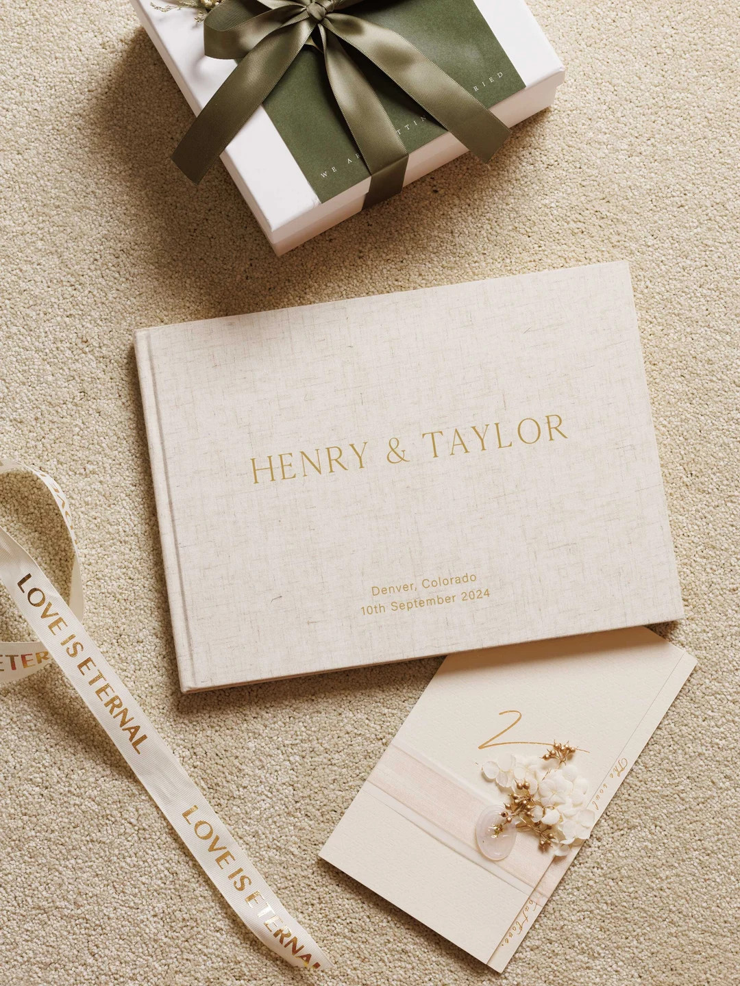 Custom Wedding Guest Book, Personalized Wedding Reception Guestbook, Engagement Photo Album and S... | Etsy (US)