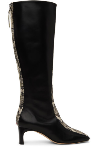 Black & Off-White Morgane Boots | SSENSE