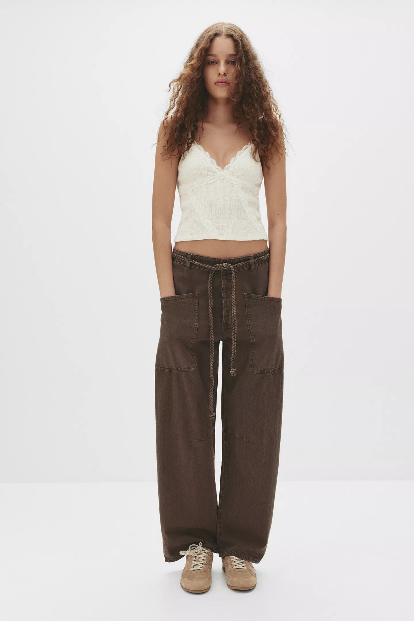 Pantalon baggy à cordon | PULL and BEAR FR