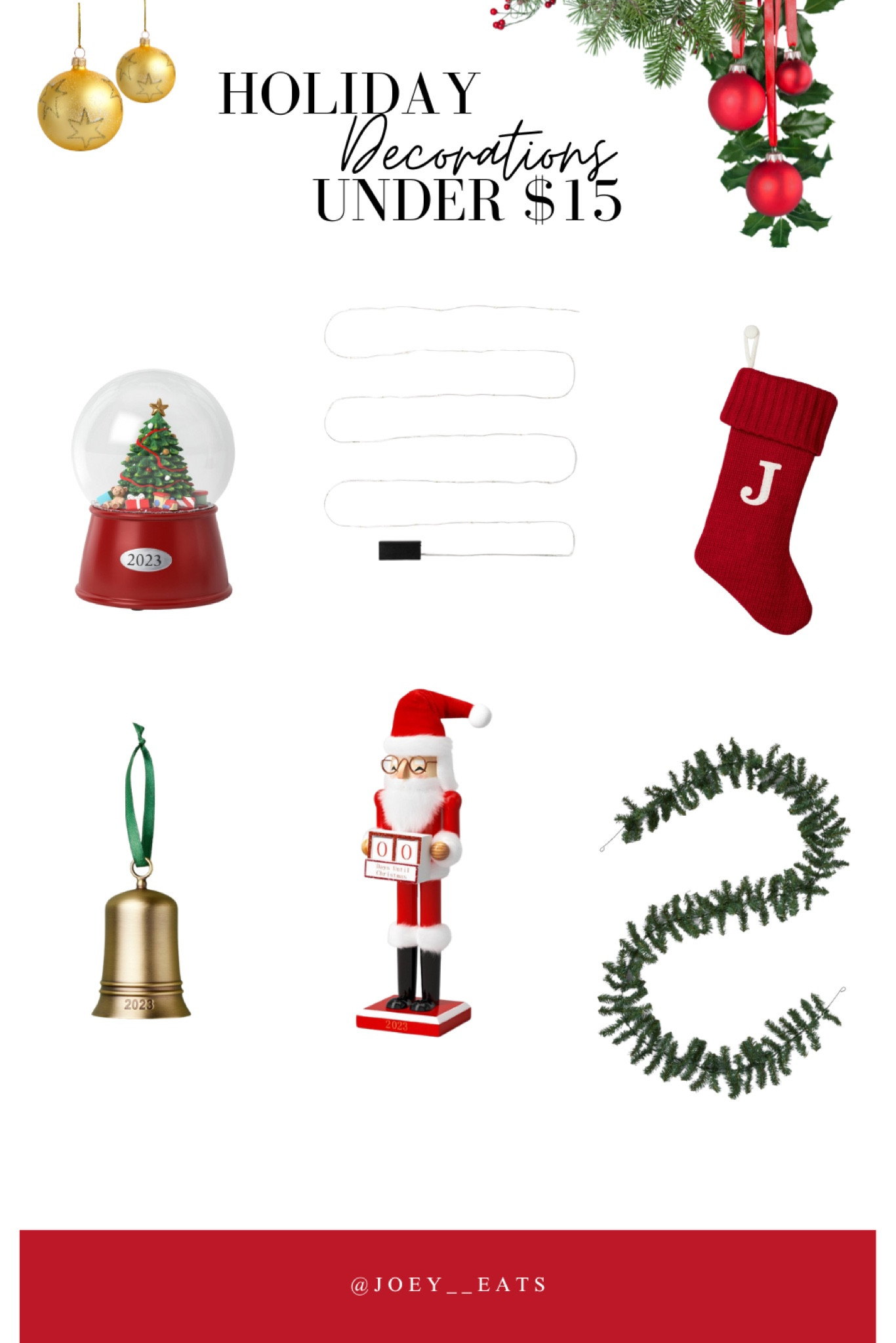 Holiday Decorations Under $15 

#LTKHoliday #LTKhome #LTKSeasonal