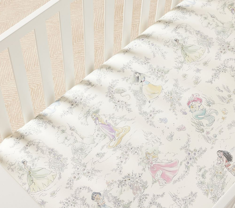 Disney Princess Heritage Organic Crib Fitted Sheet | Pottery Barn Kids