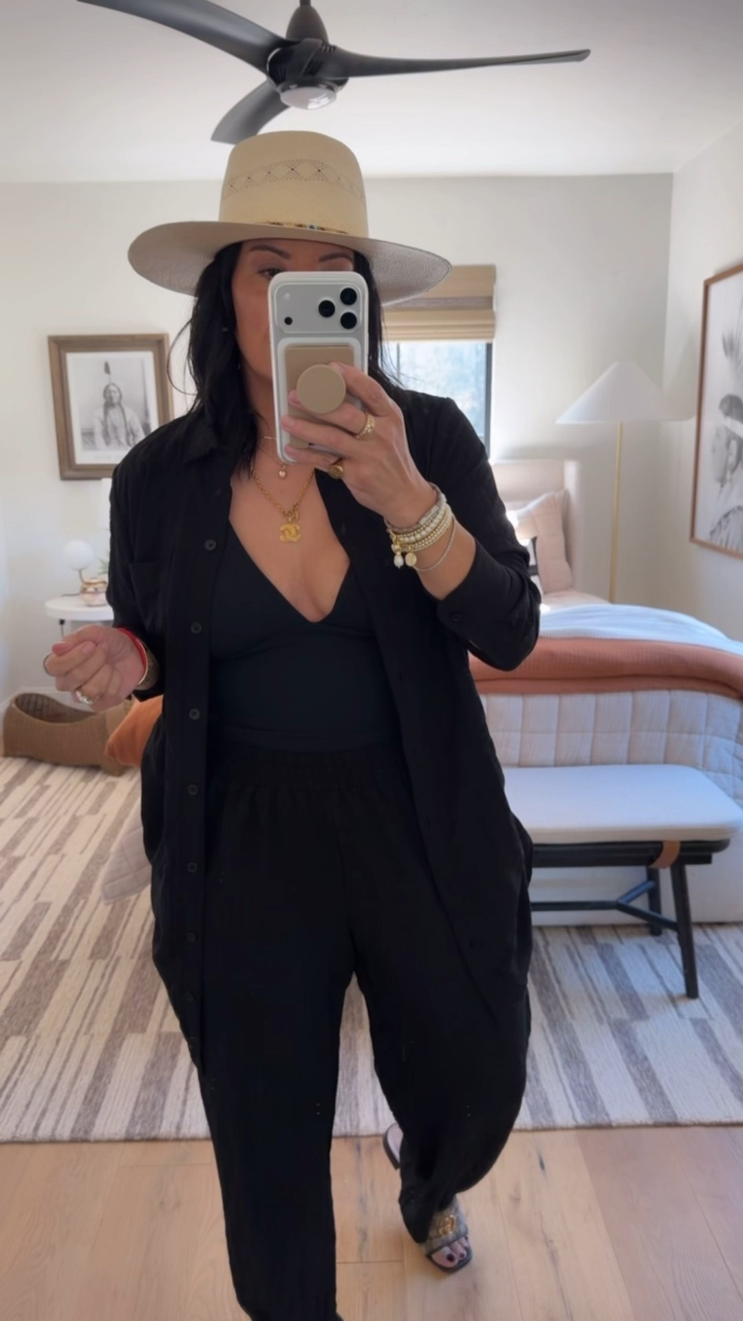 Cover up top and bottoms size medium, swimsuit size large. 

#LTKOver40 #LTKTravel