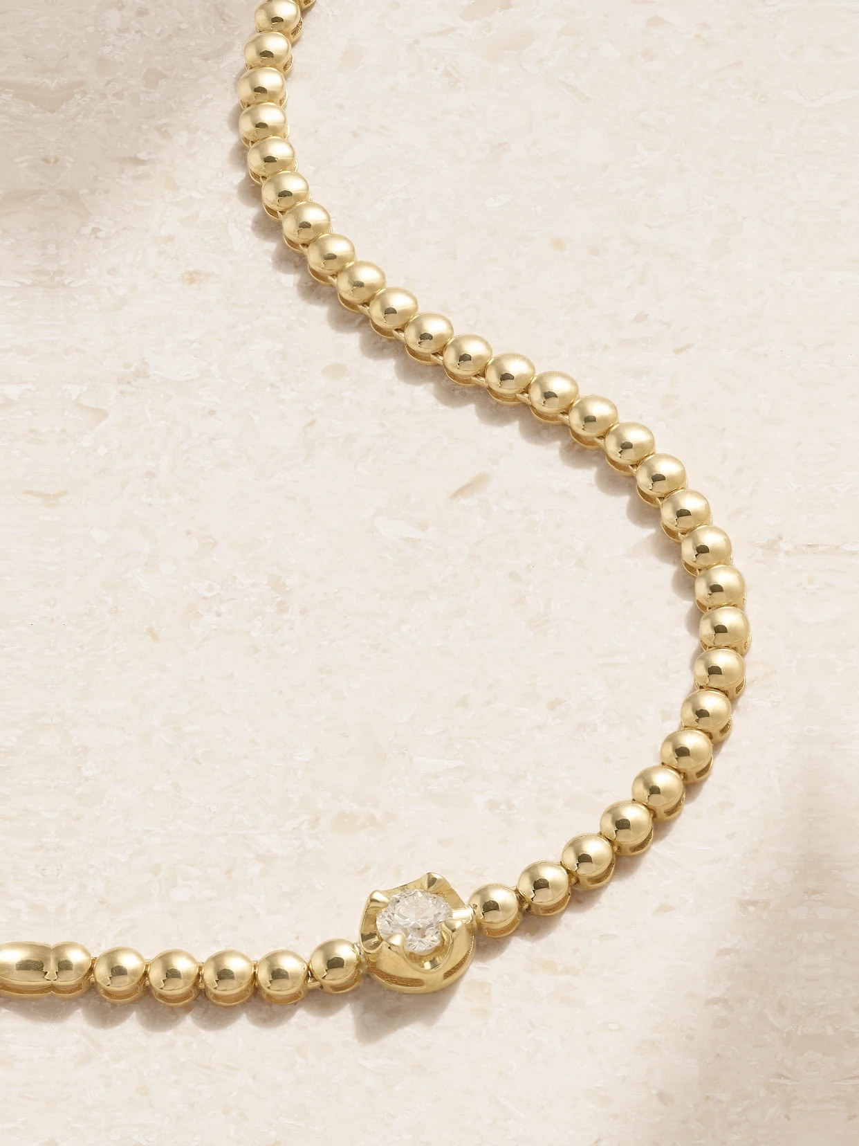 Jennifer Meyer - 18-karat Gold Diamond Necklace - one size | NET-A-PORTER (UK & EU)