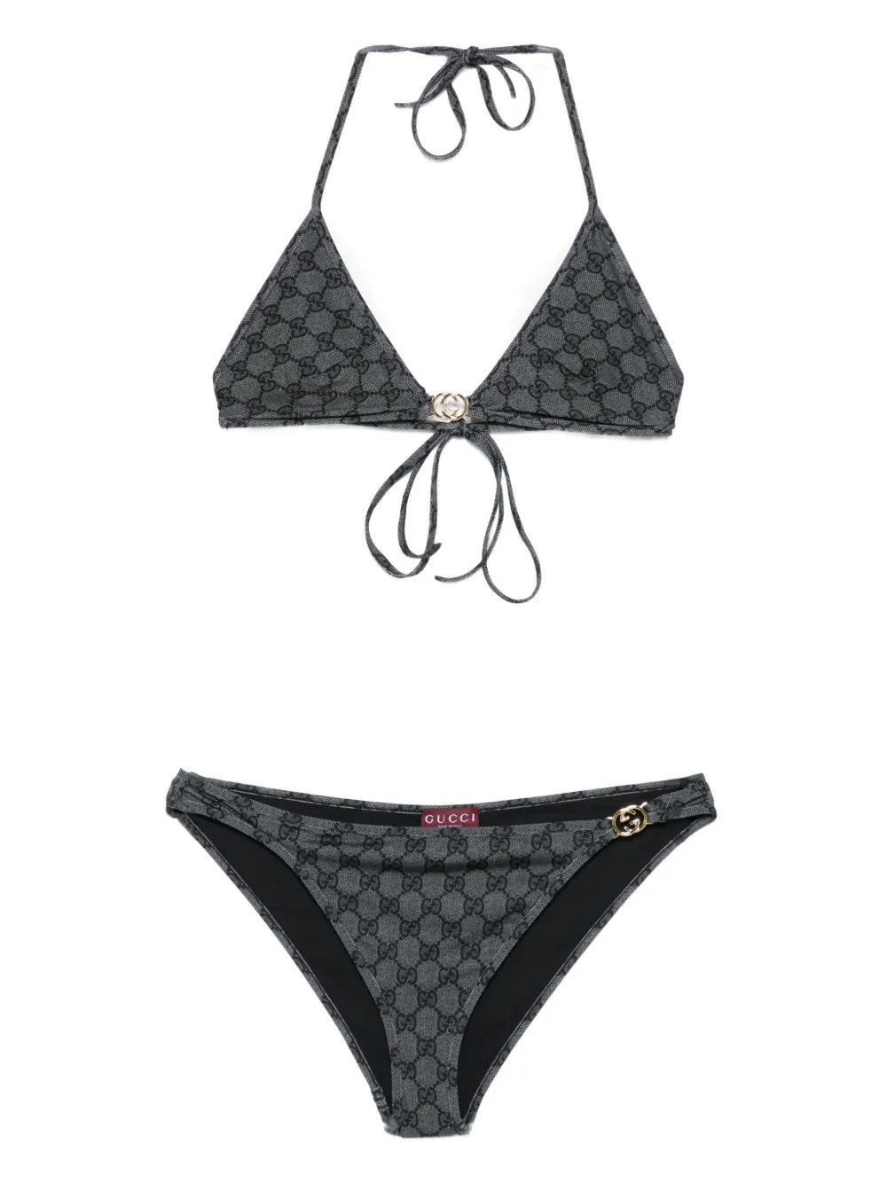 Gucci GG-print bikini - Grey | Farfetch Global