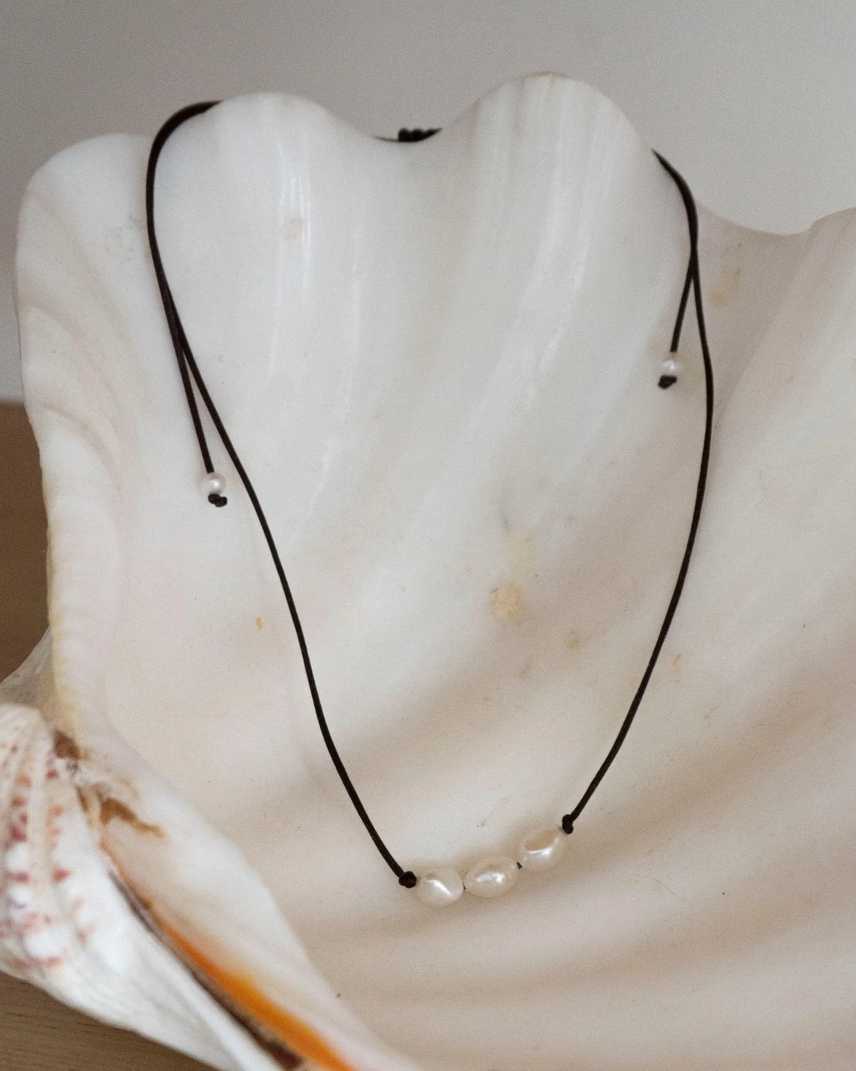 Tai Freshwater Pearl Trio on Silk Cord | Cupcakes and Cashmere LLC