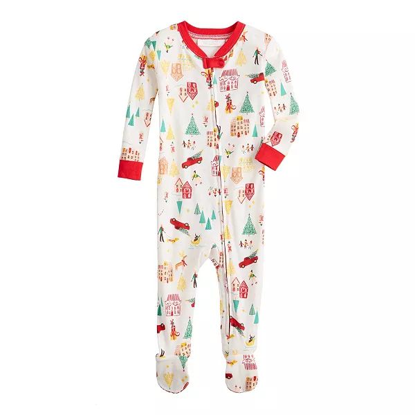 Baby LC Lauren Conrad Jammies For Your Families® Holiday Village Adaptive Footed Pajamas | Kohl's