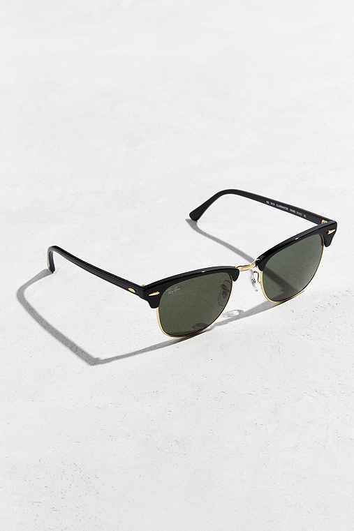 Ray-Ban Classic Clubmaster Sunglasses,BLACK,ONE SIZE | Urban Outfitters US