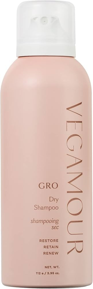 VEGAMOUR GRO Dry Shampoo, Volumizing Dry Shampoo Spray Formulated Without Benzene, Supports Thicker Fuller Looking Hair, Natural Citrus Scent | Amazon (US)