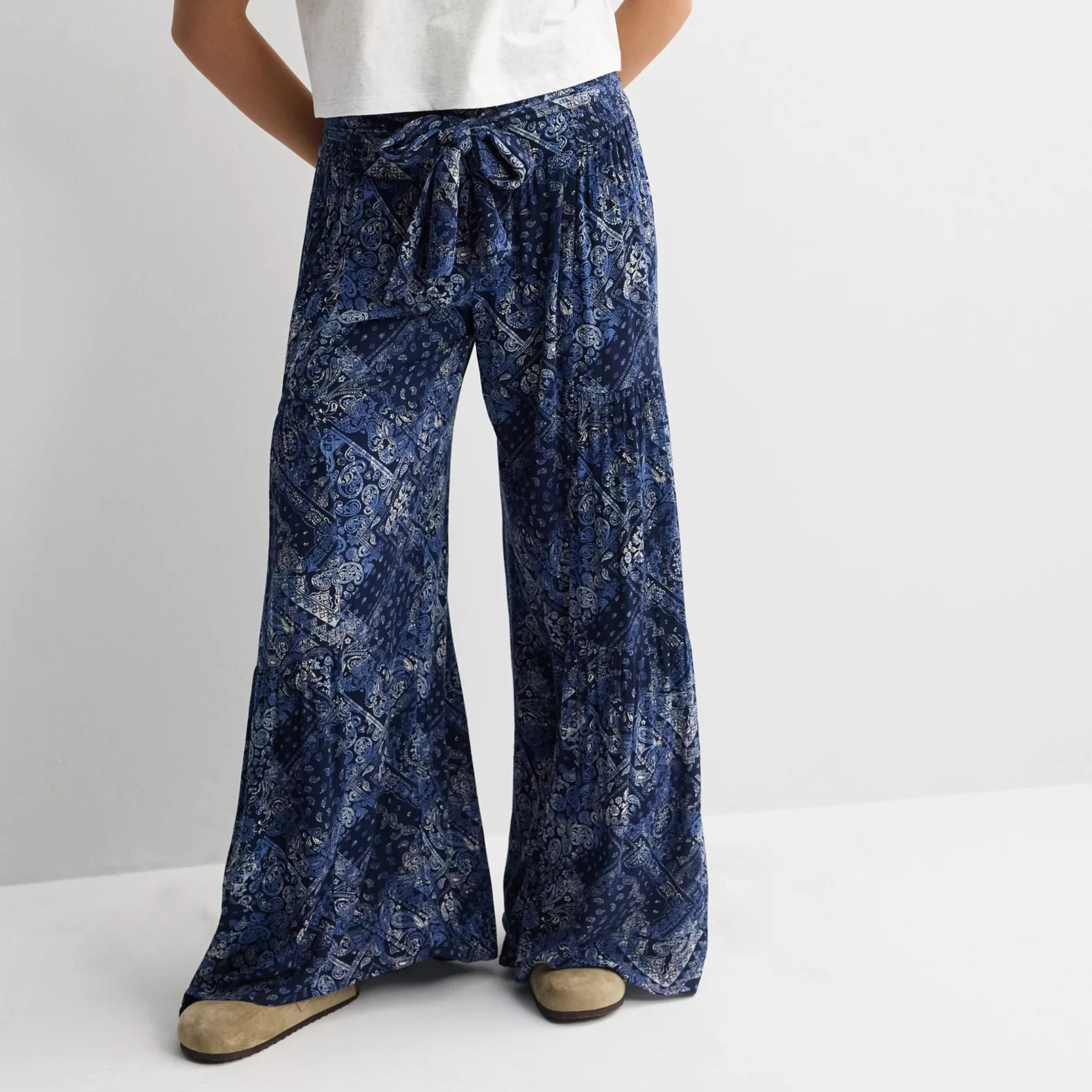 Juniors' Pink Republic Tiered Wide Leg Pants | Kohl's