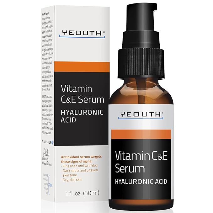 Yeouth Vitamin C Serum for Face Dark Spots - Brightening Hyaluronic Acid Serum - Anti Aging Vitam... | Amazon (US)