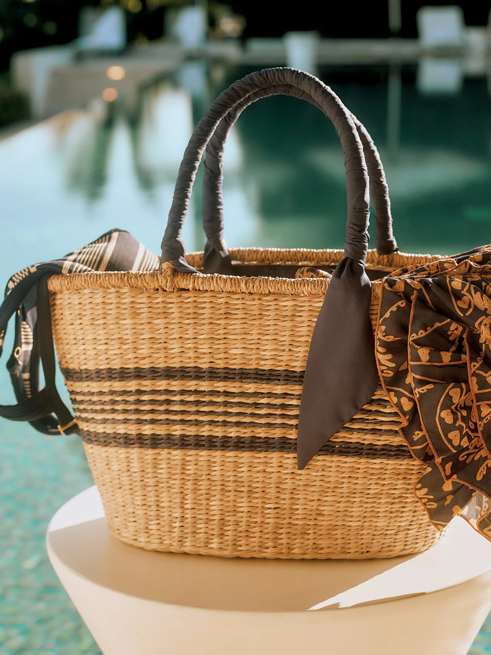 Sonny Raffia Beach Tote: J.McL x Robin Piccone | J.McLaughlin