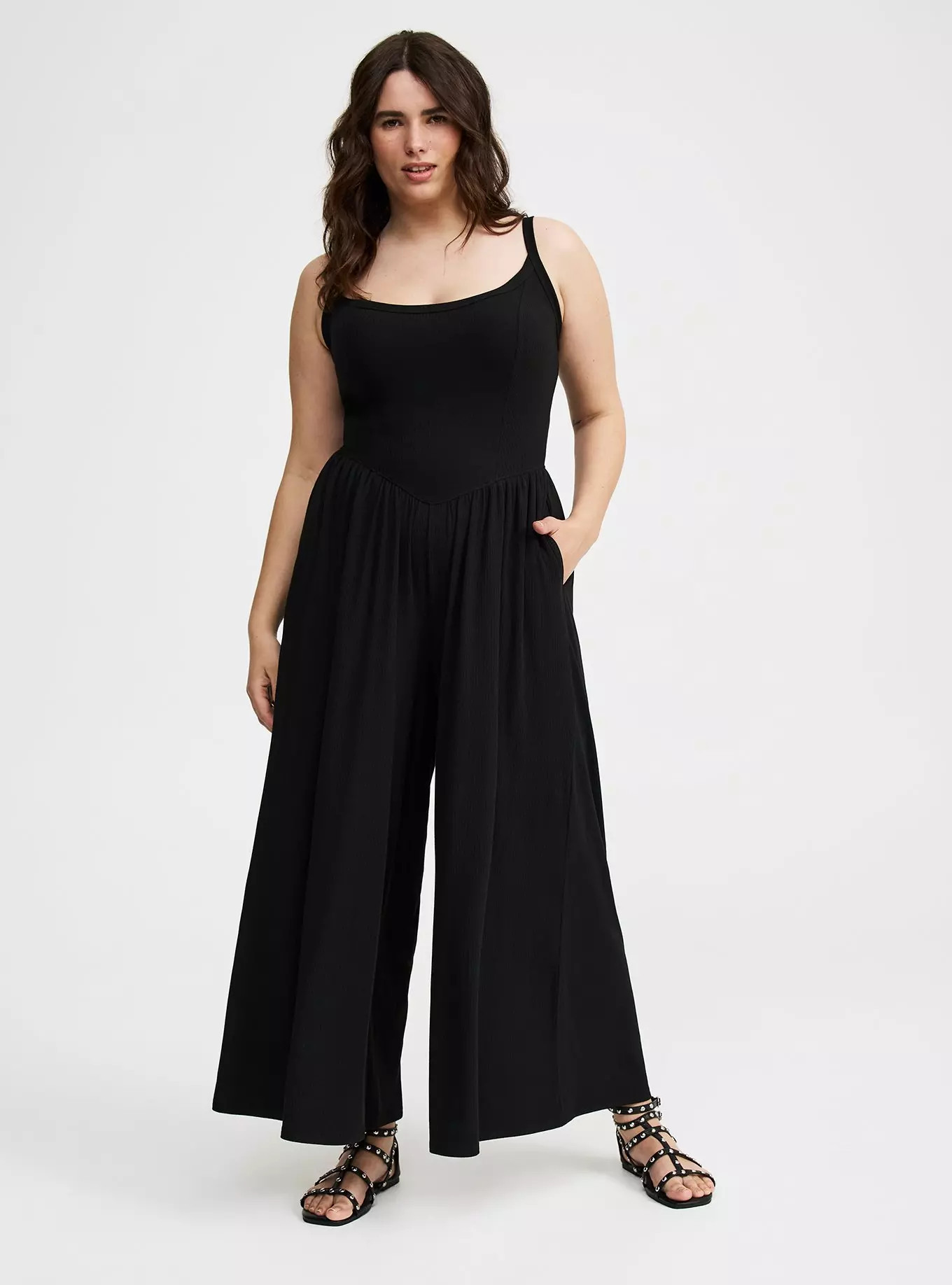 Super Soft Rib Wide-Leg Jumpsuit | Torrid (US & Canada)