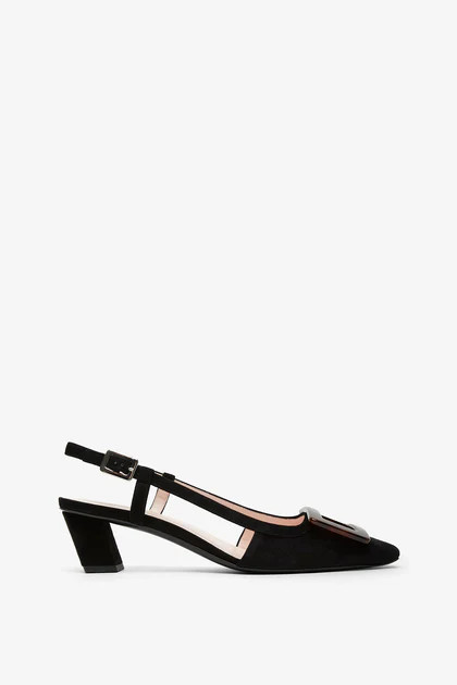 Belle Vivier black turtle sling backs | Shop Savannahs (US)