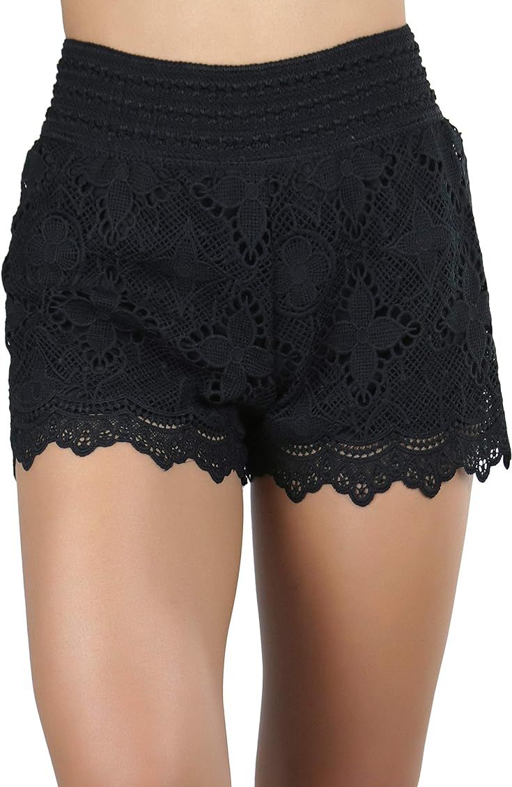 ToBeInStyle Women's Lace Shorts | Amazon (US)
